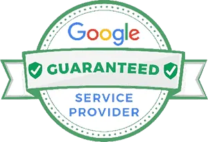 Google-guaranteed-removebg-preview-min Badge with "Google Guaranteed Service Provider" text and checkmarks in a circular design.